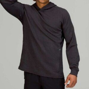 Lululemon Textured Tech Hoodie Heathered Black Granite in Size M